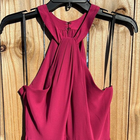 Bcbgeneration Purple Berry Elegant Halter Neck Dress NWT 8 - Picture 5 of 15